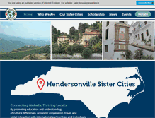 Tablet Screenshot of hendersonvillesistercities.com